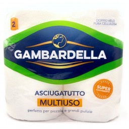 Gambardella Carta Casa Asciugatutto - Doppio Velo - 2 Maxi Rotoli