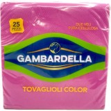 Gambardella Tovaglioli Doppio Velo 33x33cm 25 Pezzi - Fucsia