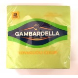 Gambardella Tovaglioli Doppio Velo 33x33cm 25 Pezzi - Cedro