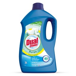 Dual Power Detersivo Liquido Lavatrice - 40 Lavaggi 2000ml - Relax Fresh