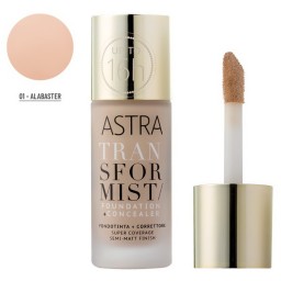 Astra Transformist Fondotinta + Correttore Semi Matt Finish - 01 - Alabaster