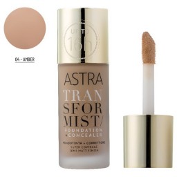 Astra Transformist Fondotinta + Correttore Semi Matt Finish -  04 - Amber