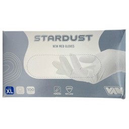Stardust Guanti Monouso In Lattice Talcati - 100 Pezzi - Taglia Xl