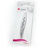 Setablu Pinze Per Ciglia Con Punta Obliqua - Color Inox