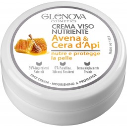 Glenova Crema Nutriente - 120ml - Avena & Cera D'api - Nutre E Protegge