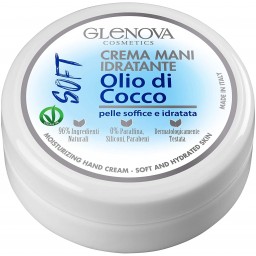 Glenova Crema Mani Idratante Soft - 120ml - Olio Di Cocco - Pelle Soffice