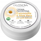 Glenova Crema Protettiva - 120ml - Camomilla E Aloe Vera - Pelli Delicate
