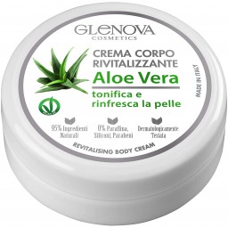 Glenova Crema Corpo Rivitalizzante - 120ml - Aloe Vera - Tonifica Rinfresca