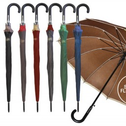 Lorenzo Ombrello Grande Con 12 Bacchette Automatico - Manico Nero