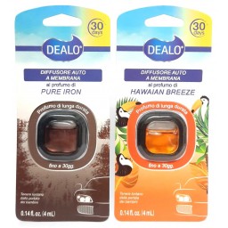Dealo Deodorante Per Bocchette Aria Auto - 30 Giorni - Profumi Assortiti