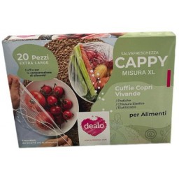Dealo Cappy 20 Cuffie Copri Vivande Estendibili Da 15 A 48 Cm - Per Alimenti