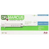 Dr Marcus 10 Siringhe Monouso Sterili - 5ml - Ago Indolore Ultrasottile