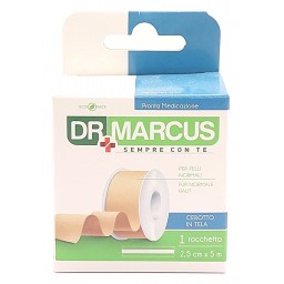 Dr Marcus Rocchetto Adesivo Per Medicazioni In Tela - 2.5cm - 5 Metri