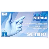Guanti Nitrile Blu 100pz L Be Safe  !034