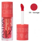 Astra Hypnotize Liquid Lip & Cheek - Rossetto Blush - 05 Savage