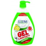 Elodrema Gel Lavapiatti Concentrato Igienizzante 1 Litro Dosatore - Limone