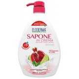 Eloderma Sapone In Crema Mani Viso E Corpo - 1 Litro - Melograno E Lime