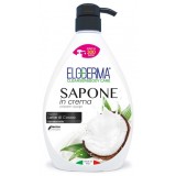 Eloderma Sapone In Crema Mani Viso E Corpo - 1 Litro - Latte Di Cocco