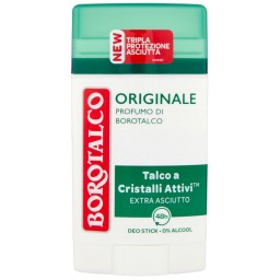 Borotalco Deodorante Stick 40ml - Original 48h - Talco A Cristalli Attivi