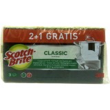 Scotch-brite Spugne Con Abrasivo 3pz - Confezione Tris
