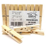 Elefante La Dupla 10 Pinze Stendi Bucato In Legno - Extra Resistenti