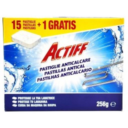 Actiff 16 Pastiglie Anticalcare Per Proteggere La Lavatrice - 256 Grammi