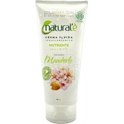 Natural'e' Crema Fluida Ipoallergenica Nutriente - 200ml - Olio Di Mandorle
