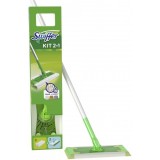 Swiffer Kit Sistema Completo - Scopa + 8 Panni Catturapolvere + 3 Umidific.