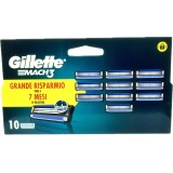 Gillette Mach3 10 Testine Ricambio Per Rasoio Mach3