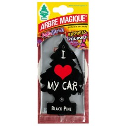 Arbre Magique Alberello Deodorante Per Auto - 1 Pezzo - Black Pino