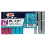 Domopak Living 12 Pinze Da Bucato In Plastica Resistente - Grandi 9cm