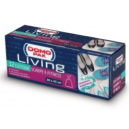 Domopak Living Custodie Antiodore 38x45cm - 12 Pezzi - Scarpe E Fitness
