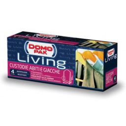 Domopak Living Custodie Profumate 65x95cm - 4 Pezzi - Abiti E Giacche