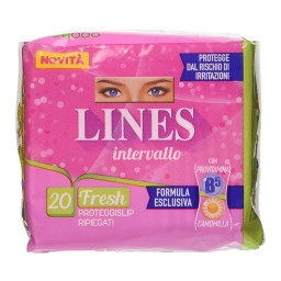 Lines Intervallo Assorbenti Proteggislip 20pz Ripiegati Fresh