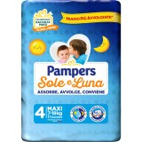 Pampers Sole E Luna Pannolini - Taglia 4 Maxi 7-18kg - 18 Pezzi
