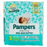 Pampers Pannolini Baby-dry - Taglia 3 Midi 4-9kg - 20 Pezzi