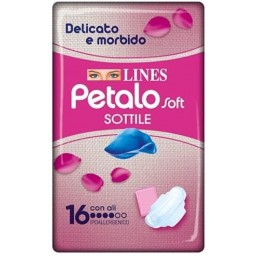 Lines Petalo Soft Assorbenti Igienici - 16pz - Con Ali