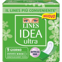 Lines Idea Ultra Assorbenti - 9 Pezzi - Anatomico