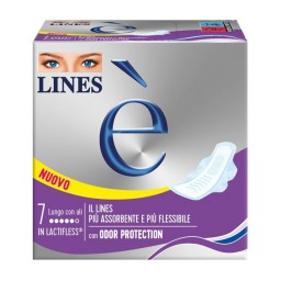 Lines E' Assorbenti In Lactifless - 7 Pezzi - Lungo Con Ali