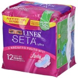 Lines Seta Ultra Assorbenti - 12 Pezzi - Lady - Con Ali