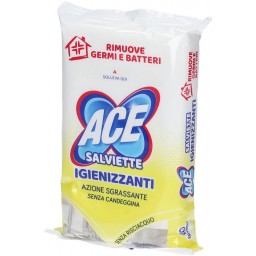 Ace 40 Salviette Igienizzanti - Azione Sgrassante - Senza Candeggina