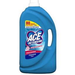 Ace Detersivo Lavatrice Liquido 80 Lavaggi 4 Litri - Professional Classico