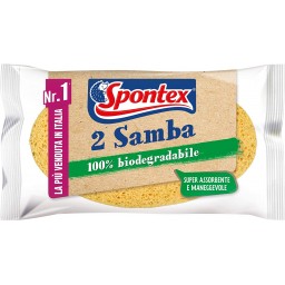 Spontex Samba - Spugne Da Bagno 100% Biodegradabili - 2 Pezzi