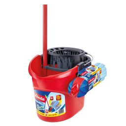Vileda Mocio Completo - Secchio Con Strizzatore + Fiocco + Manico Intero