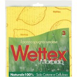 Vileda Wettex 3 Pannispugna Morbidi - 100% Naturale Cotone E Cellulosa