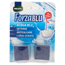 Forzablu Acqua Blu Wc - 2 Pastiglie - Deterge - Anticalcare - Lunga Durata