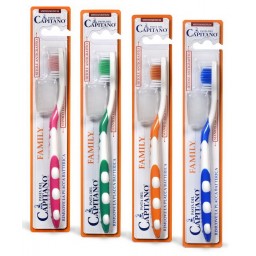 Pasta Del Capitano Family Spazzolino Igiene Orale Medio - Con Cappuccio