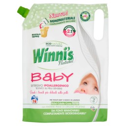 Winni's Baby Detersivo Ipoallergenico - 16 Lavaggi - 800ml - Ecoricarica