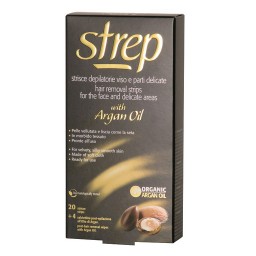 Strep 20 Strisce Depilatorie Per Viso E Parti Delicate + 4 Post-epilazione