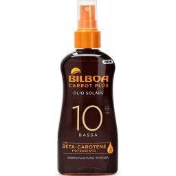Bilboa Carrot Plus Olio Solare 200ml - Protezione 10 - Abbronzatura Intensa